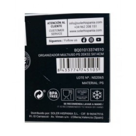 Scatola Multiuso Quttin Trasparente 20 x 32,5 x 14 cm (12 Unità)