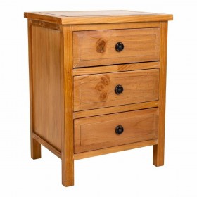 Comodino Alexandra House Living Marrone 62 x 37 x 47 cm