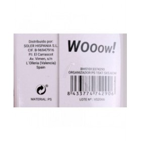 Contenitore per Sistemare Multiuso 15 x 7,5 x 5,6 cm