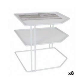 Mensole Confortime Bianco Metallo 23 x 23 x 20 cm Secchio organizzatore (8 Unità)