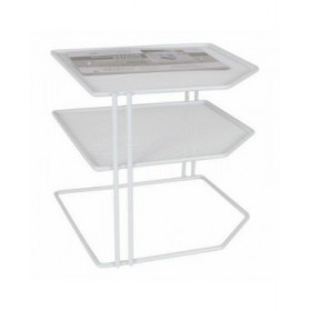 Mensole Confortime Bianco Metallo 23 x 23 x 20 cm Secchio organizzatore (8 Unità)