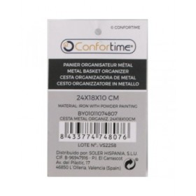 Cestino Multiuso Confortime 24 x 18 x 10 cm (12 Unità)