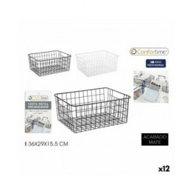 Cestino Multiuso Confortime 36 x 29 x 15,5 cm (12 Unità)