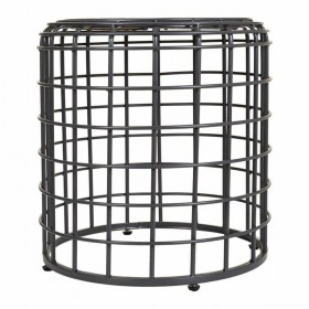 Tavolino da Caffè Alexandra House Living Marrone Nero Grigio Ferro Legno di abete 44 x 45 x 44 cm