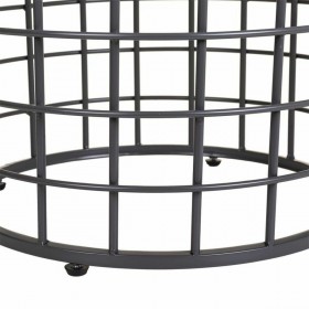 Tavolino da Caffè Alexandra House Living Marrone Nero Grigio Ferro Legno di abete 44 x 45 x 44 cm
