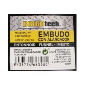 Imbuto con Tubo Flessibile Bricotech 52343 (24 Unità)