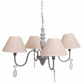 Lampadario Alexandra House Living Bianco Grigio
