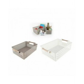 Cestino Multiuso Confortime Legno 37 x 23 x 11 cm 32 x 22,5 x 10 cm (18 Unità)