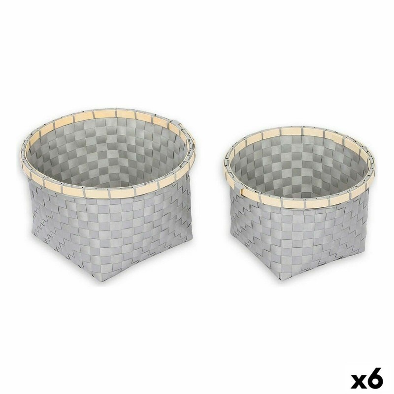 Cestino Multiuso Confortime Rotonda 26 x 26 x 17 cm 2 Pezzi (6 Unità)