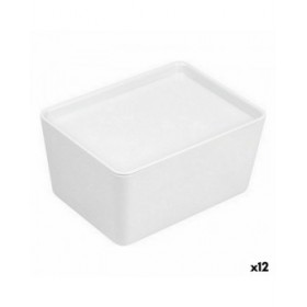 Scatola per Sistemare Impilabile Confortime Con coperchio 17,5 x 13 x 8,5 cm (12 Unità)