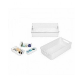 Cestino Multiuso Confortime Bianco 38 x 22 x 9,5 cm (10 Unità)