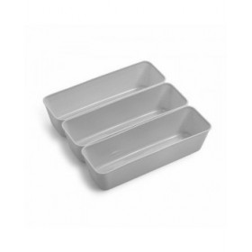 Contenitori per Cassetti Dem Plastica Multiuso (3 Pezzi) (24 Unità)