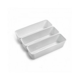 Contenitori per Cassetti Dem Plastica Multiuso (3 Pezzi) (24 Unità)