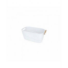 Cestino Multiuso Confortime Bianco Legno Plastica 27 x 14,5 x 12 cm Con manici (12 Unità)