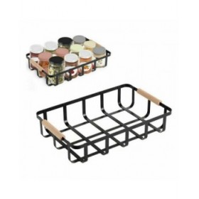 Cestino Multiuso Confortime Nero 36 x 24,3 x 8 cm (6 Unità)