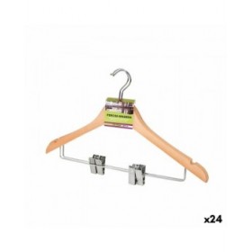 Set di Grucce Confortime Marrone Pinze Legno 2 Pezzi (24 Unità)