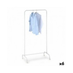 Attaccapanni da Terra Confortime Bianco 78 x 44,5 x 160 cm Con ruote (6 Unità)