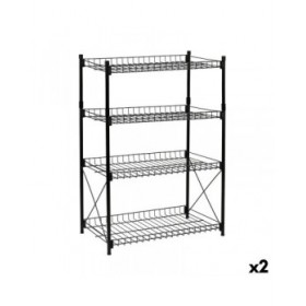 Scaffale Confortime Metallo 52 x 34 x 86 cm (2 Unità)