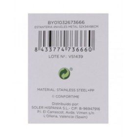 Scaffale Confortime Metallo 52 x 34 x 86 cm (2 Unità)