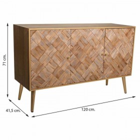 Credenza Alexandra House Living Marrone Legno di paulownia 41 x 71 x 120 cm