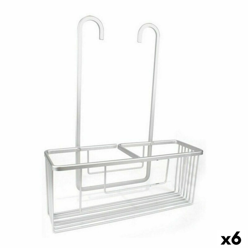 Scaffale da Bagno Confortime Alluma Argentato Alluminio 35,7 x 12,7 x 44,5 cm (6 Unità)
