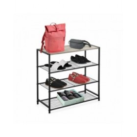 Scaffale Confortime Nero Metallo 60 x 30 x 63,5 cm (3 Unità)