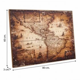 Quadro Alexandra House Living Legno di abete 3 x 80 x 60 cm