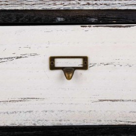 Cassettiera Alexandra House Living Bianco Nero Legno di paulownia 29 x 58 x 40 cm