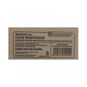 Scatola portaoggetti con coperchio Confortime Cartone 40 X 25 X 20 cm (20 Unità)