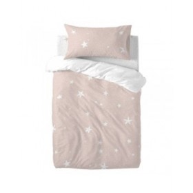 Set di copripiumino HappyFriday Basic Kids Rosa Culla Neonato 2 Pezzi