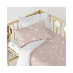 Set di copripiumino HappyFriday Basic Kids Rosa Culla Neonato 2 Pezzi