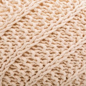 Puff Alexandra House Living Crema polistirene 45 x 30 x 45 cm