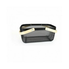 Cestino Multiuso Confortime Legno Metallo 40 x 28 x 18 cm (6 Unità)