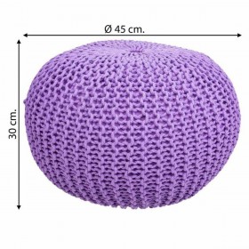 Puff Alexandra House Living Violetta polistirene 45 x 30 x 45 cm