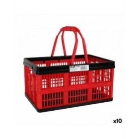 Scatola Pieghevole con Manici Tontarelli Voilà 16 L Rosso 39 x 25,5 x 21 cm (10 Unità)