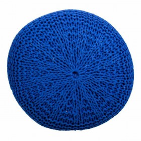 Puff Alexandra House Living Blu scuro polistirene 38 x 28 x 38 cm