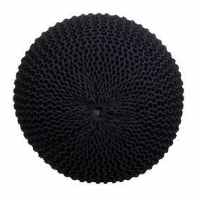Puff Alexandra House Living Nero polistirene 45 x 30 x 45 cm