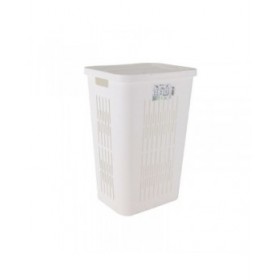 Cesto per i Panni Tontarelli Bella Doppio coperchio 60 L Bianco 40,5 x 33 x 59 cm (5 Unità)