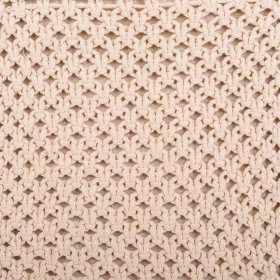 Sgabello Alexandra House Living Crema Bambù Spugna Legno MDF 45 x 45 x 45 cm