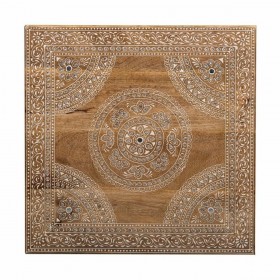 Tavolo aggiuntivo Alexandra House Living Bianco Naturale 45 x 17 x 45 cm