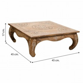 Tavolo aggiuntivo Alexandra House Living Bianco Naturale 45 x 17 x 45 cm