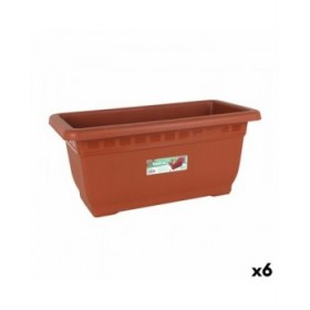 Vaso rettangolare da Balcone Dem Squares 60 x 30 x 30 cm (6 Unità)