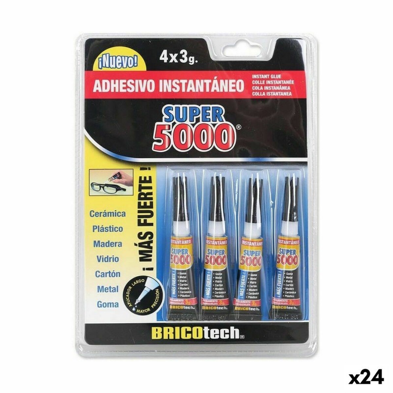 Adesivo Istantaneo Bricotech Super 5000 3 g (24 Unità)