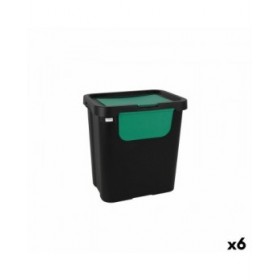 Secchio per Raccolta Differenziata Tontarelli Moda double Verde (6 Unità) 24 L