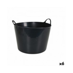 Bacinella in Plastica Multiuso Dem Flexy 42 L Rotondo (6 Unità)