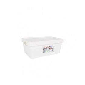Scatola portaoggetti con coperchio Tontarelli Maya Bianco 4,2 L 28 x 18 x 11,2 cm (12 Unità)