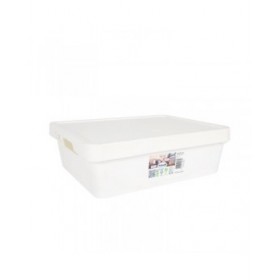 Scatola portaoggetti con coperchio Tontarelli Maya Bianco 9,2 l 36 x 28 x 11 cm (12 Unità)