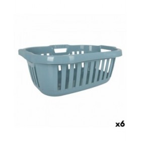 Cesto per i Panni Tontarelli Hipster Azzurro 50 L 66 x 44 x 25 cm (6 Unità)