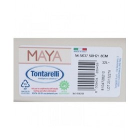 Cesto per i Panni Tontarelli Maya Beige Plastica 54,5 x 37,5 x 22 cm (12 Unità)