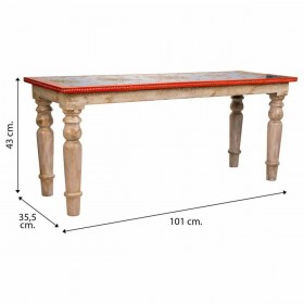 Panca Alexandra House Living Legno di mango Legno MDF 35 x 43 x 101 cm